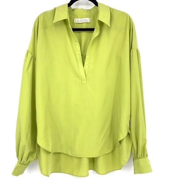 We The Free Neon Lime Green Top - Picture 1 of 5